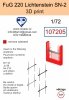 Omask 107205 FuG 220 Lichtenstein SN-2 (3D print) 1/72